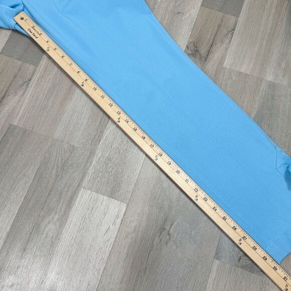 Banana Republic Lace Up Ankle Sloan Crop Pants Sky Blue 8 Long - Picture 14 of 15